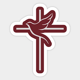 A Peaceful Abode - Cross Sticker